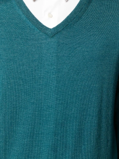 Shop N•peal The Conduit Fine-knit Jumper In Green