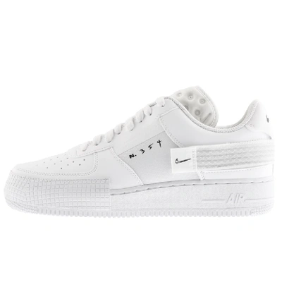 Nike N. 354 Air Force 1 Type Sneakers In Triple White | ModeSens