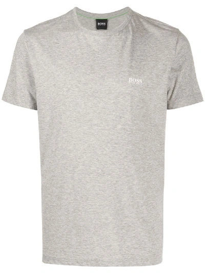 Shop Hugo Boss Jersey T-shirt In Grey