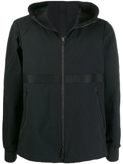 Shop Devoa Composite Shrink Stretch Jacket In Black