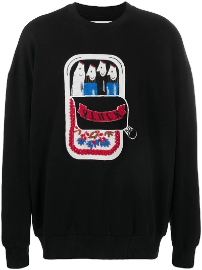 HENRIK VIBSKOV SARDINES EMBROIDERY SWEATSHIRT 