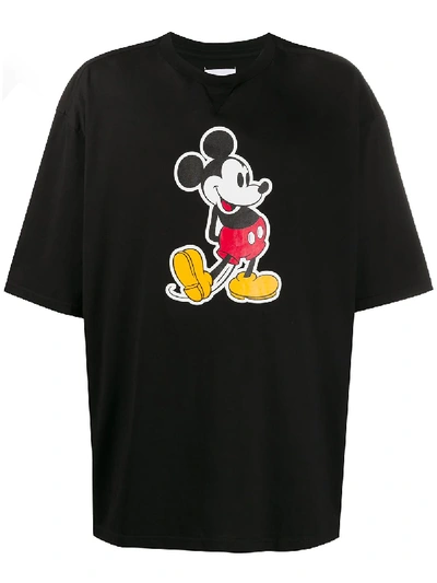 Shop Takahiromiyashita The Soloist X Disney Mickey Mouse Printed T-shirt In Black