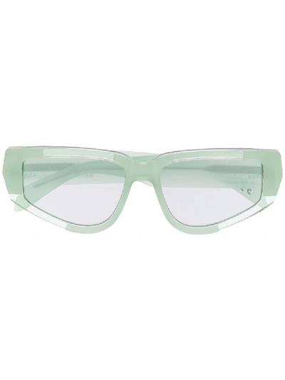 Shop Retrosuperfuture Cathari I Cat-eye Frame Sunglasses In Green