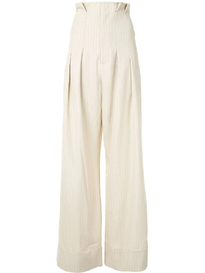 Shop Alice Mccall Heights Wide-leg Pants In Neutrals