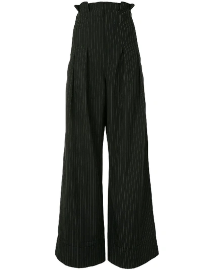 Shop Alice Mccall Heights Wide-leg Trousers In Black