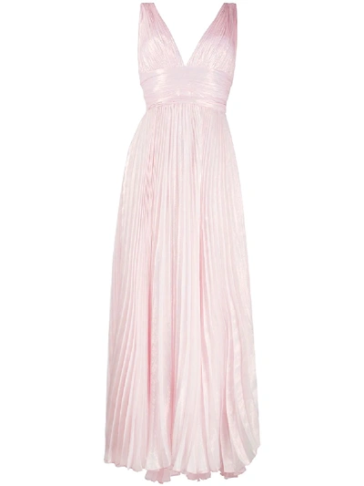 Shop Maria Lucia Hohan Pryia Pleated Dress In Pink