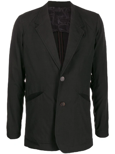 Shop Devoa Slouchy Blazer Jacket In Black