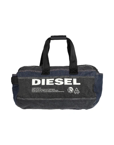 Shop Diesel Travel & Duffel Bag In Blue