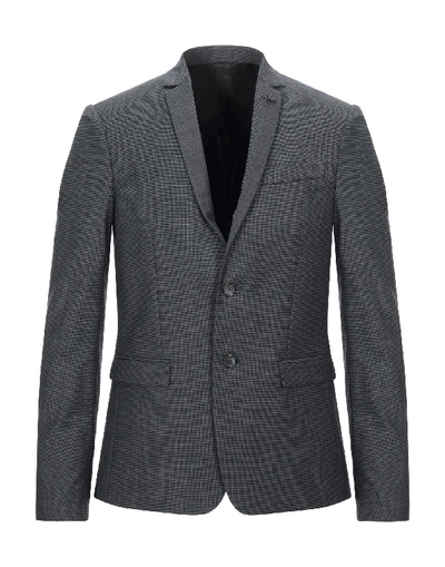 Shop Patrizia Pepe Suit Jackets In Steel Grey