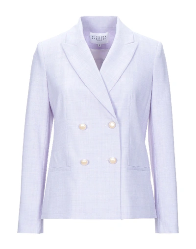 Shop Claudie Pierlot Sartorial Jacket In Lilac