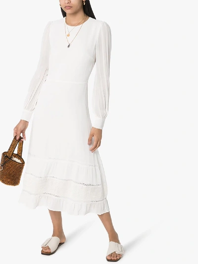 Shop Reformation Valerie Tiered Dress In White