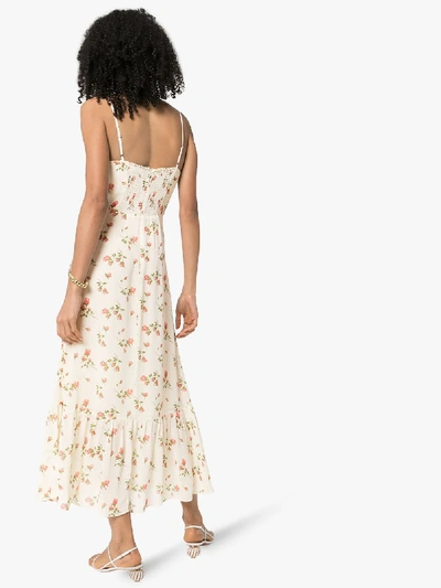 Shop Reformation Emersyn Floral Print Dress In White