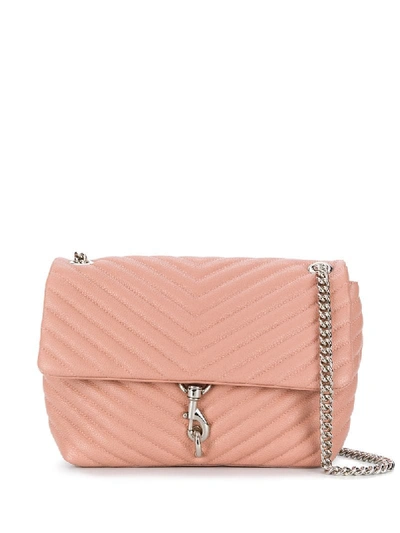 Shop Rebecca Minkoff Edie Flap Shoulder Bag In Pink
