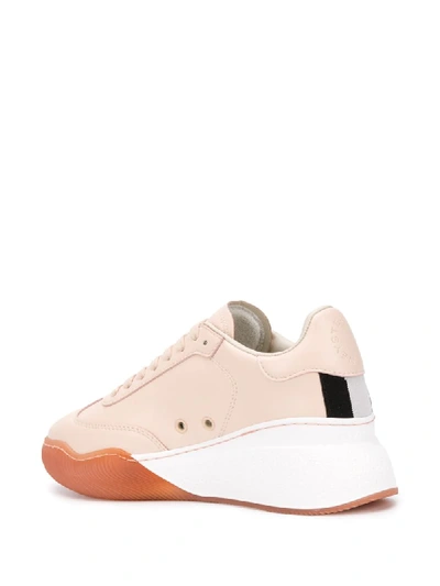 Shop Stella Mccartney Loop Lace-up Sneakers In Neutrals