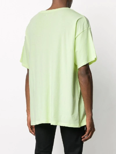 Shop Laneus Oversized Fit T-shirt In Yellow