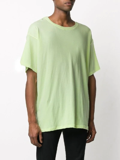 Shop Laneus Oversized Fit T-shirt In Yellow