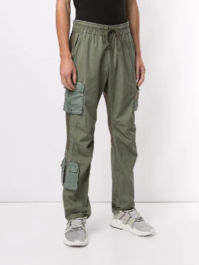 Shop John Elliott Miramar Cargo Trousers In Green