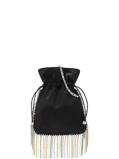 Shop Les Petits Joueurs Nano Trilly Silk Crossbody Bag In Black