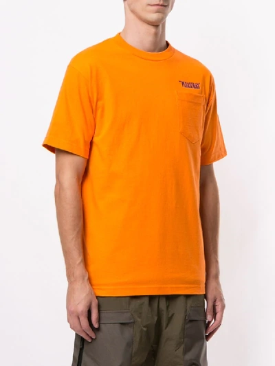 Shop Pleasures Balance Cotton T-shirt In Orange