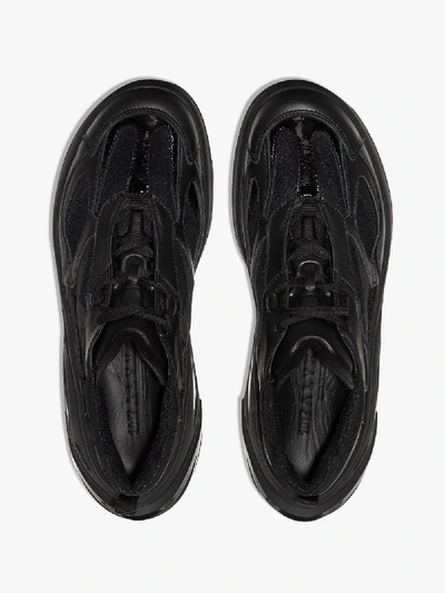 Shop Alyx Black Indivisible Leather Sneakers