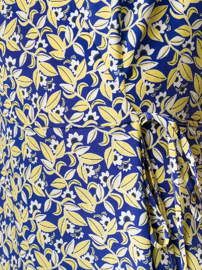 Shop Weekend Max Mara Printed Tea Dress In Blue