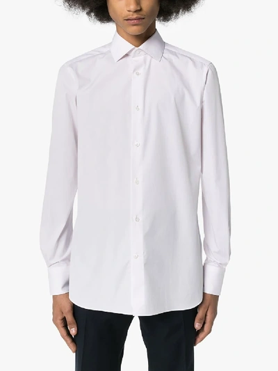 Shop Ermenegildo Zegna Classic Button-down Shirt In White