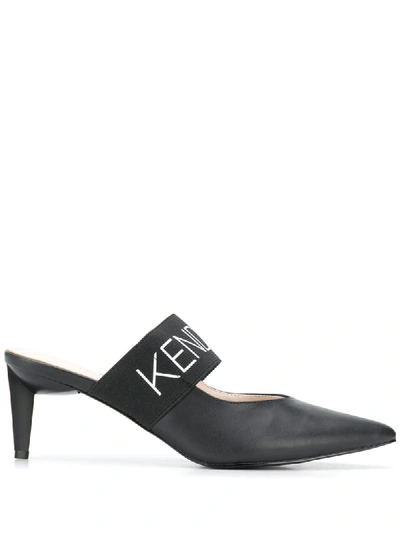 Shop Kendall + Kylie Lacey Mules In Black