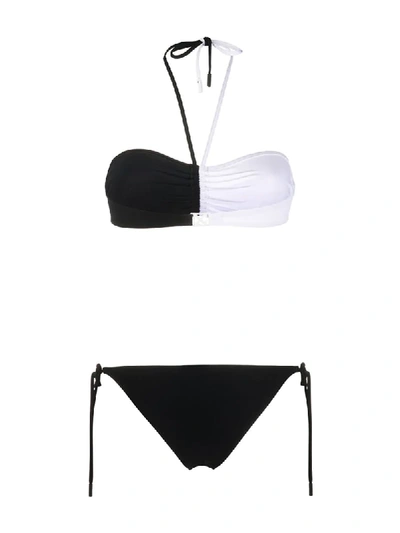 Shop Off-white Two-tone Arrows Bikini Set In White