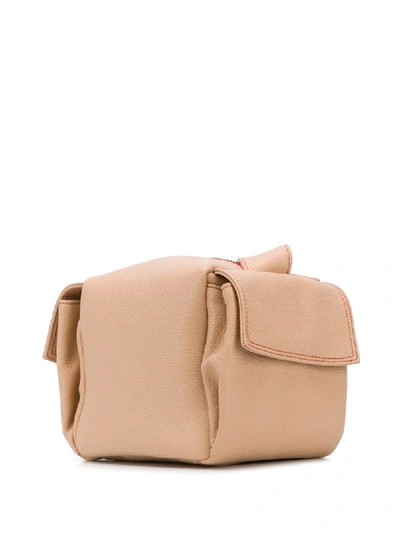 Shop Sunnei Cubetto Shoulder Bag In Neutrals