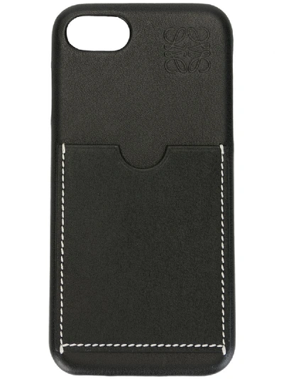 Shop Loewe Logo Embossed Iphone 7 And 8 Cover In Black