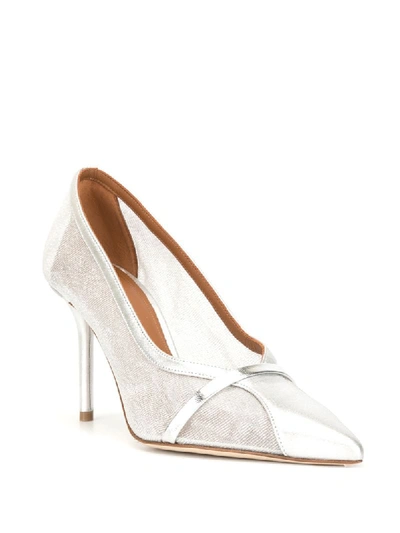 Shop Malone Souliers Brook Metallic Pumps In Silver