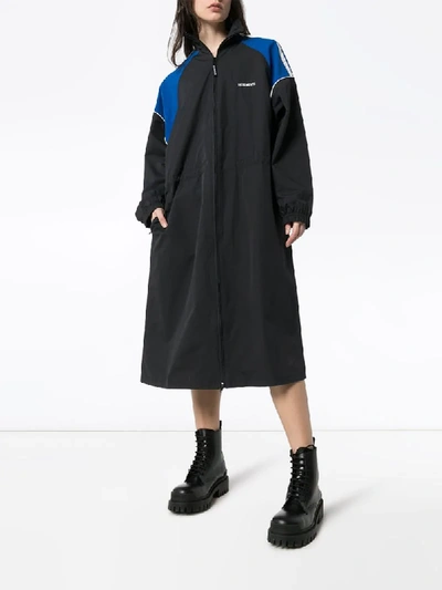 Shop Vetements Tracksuit Midi Dress In Black