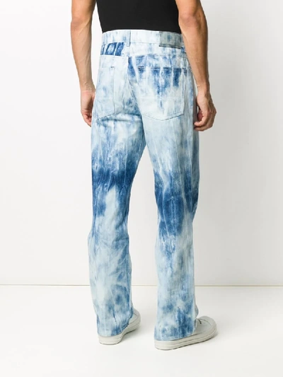 Shop Our Legacy Tie-dye Wide Jeans In Blue