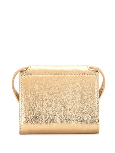 Shop Dsquared2 Ring Detailing Strap Cardholder In Gold