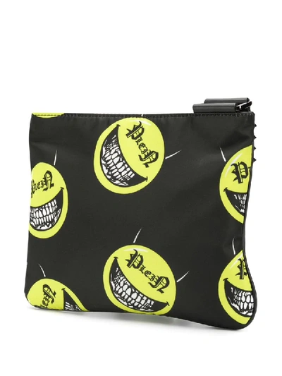 Shop Philipp Plein Grinning Face-print Crossbody Bag In Black