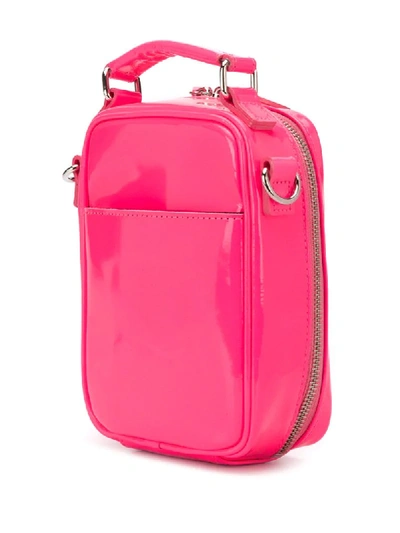 Shop Junya Watanabe Zip-around Box Crossbody Bag In Pink