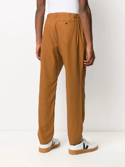 Shop A Kind Of Guise Elasticated Waistband Trousers In Brown
