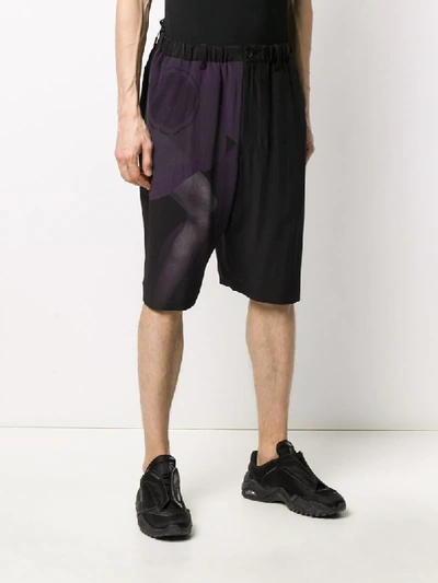 Shop Yohji Yamamoto Loose Fit Shorts In Black