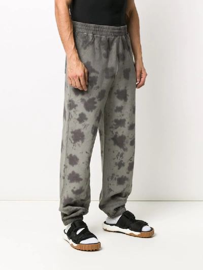 Shop Stussy Crystal Wash Fleece Track Pants In Black