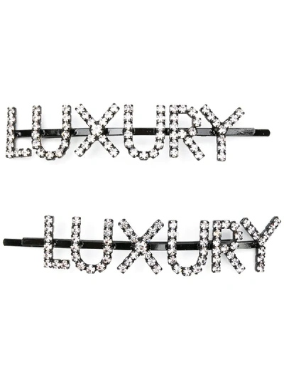 Shop Ashley Williams Luxury Hairpin In Black