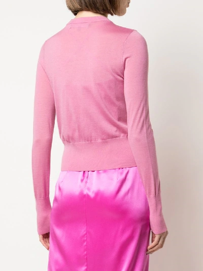 Shop Sies Marjan Cropped Cardigan In Pink