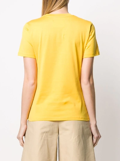 Shop Alberta Ferretti Taurus Print T-shirt In Yellow