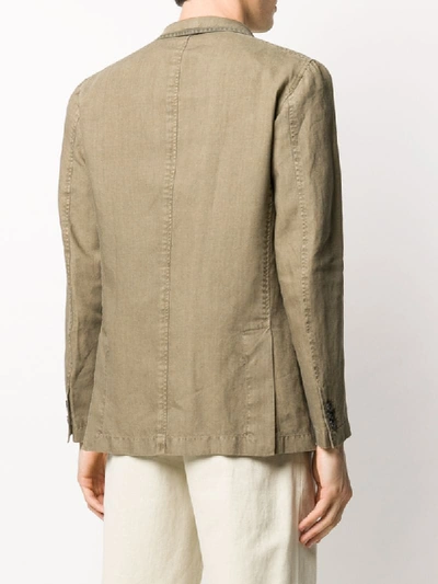 Shop The Gigi Washed Tailored Blazer In Green