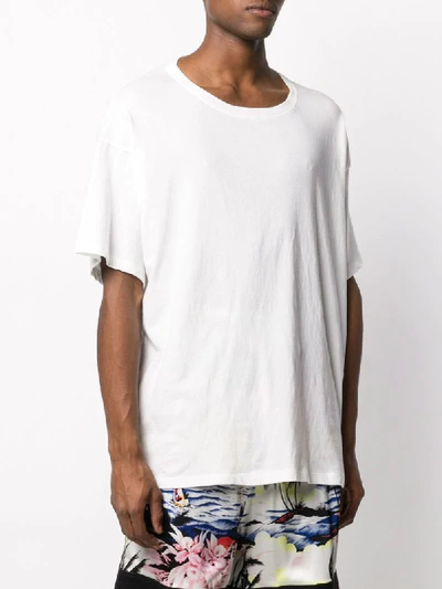 Shop Laneus Oversized Fit T-shirt In White