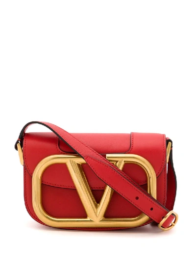 Shop Valentino Supervee Crossbody Bag In Red