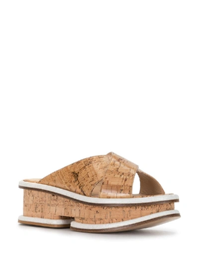 Shop Gabriela Hearst Gryphius Platform Sandals In Brown