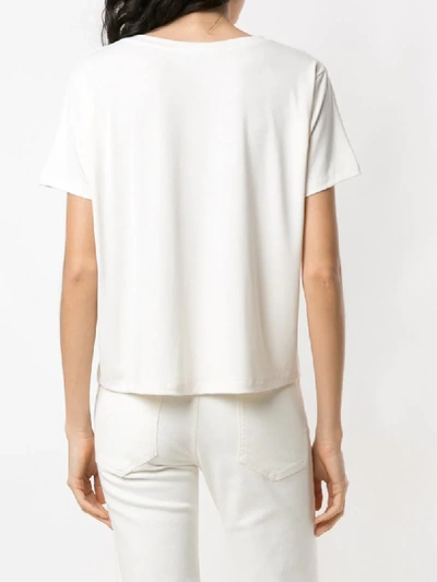 Shop Egrey Short Sleeves T-shirt In White