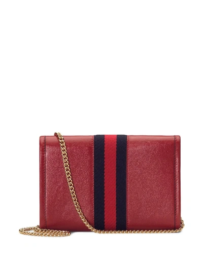 Shop Gucci Rajah Mini Bag In Red