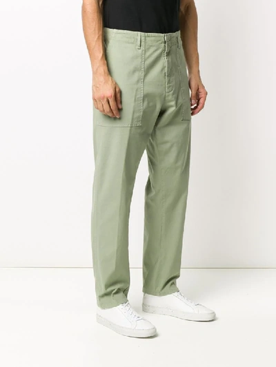 Shop Dondup Gabe Chinos In Green