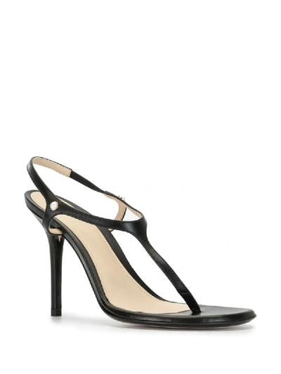 Shop Alevì Roxy Thong Strap Sandals In Black